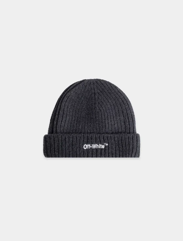 OFF WHITE HELVET BEANIE