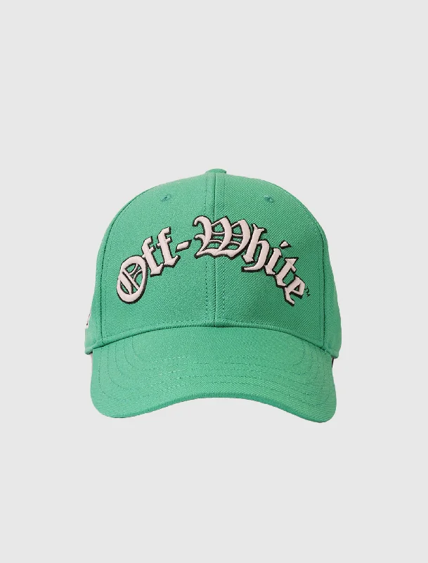 OFF WHITE EMBROIDERED LOGO BASEBALL CAP